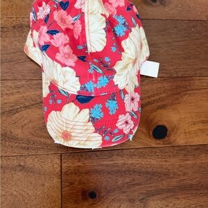 Aerie Red and Floral Cap